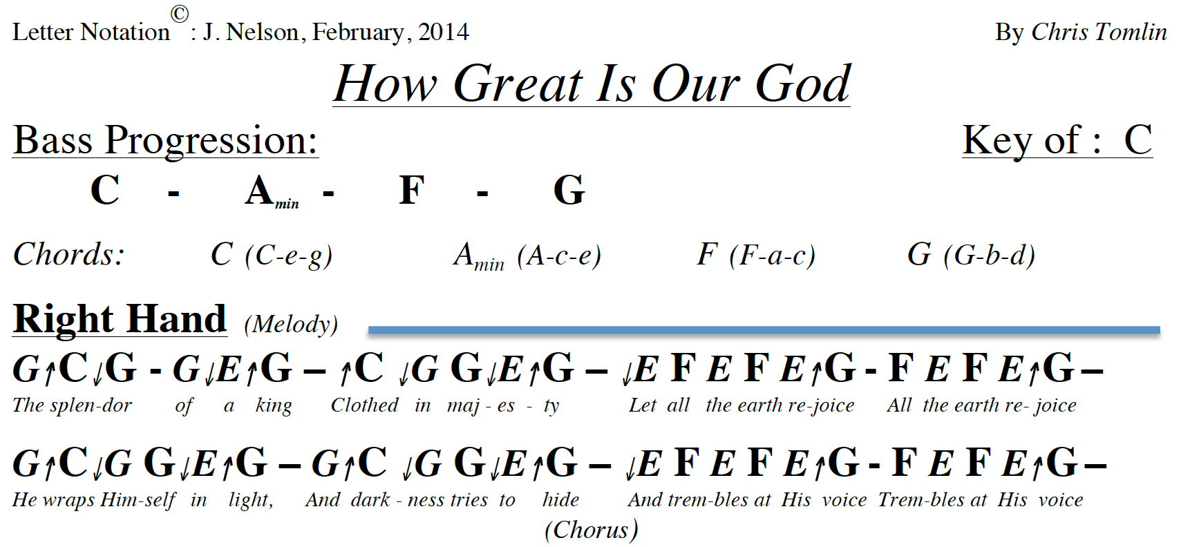 How Great Is Our God Chords In C - Sheet and Chords Collection